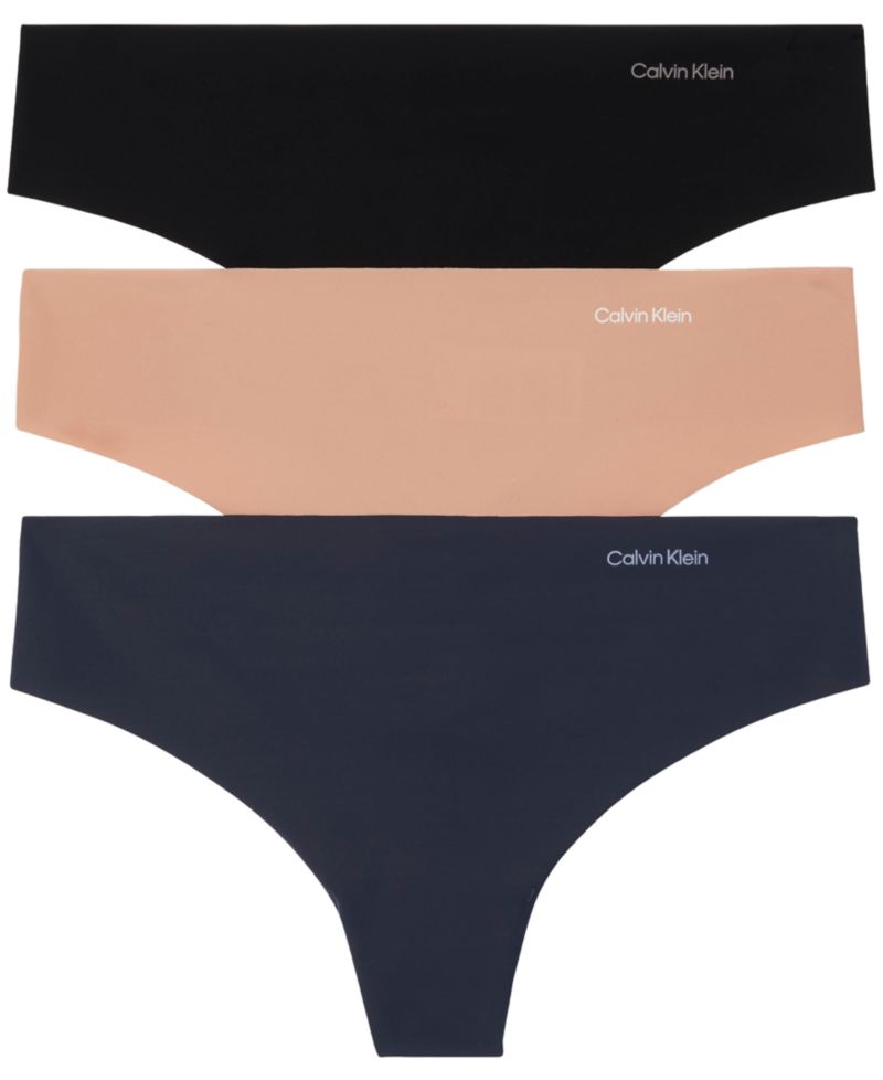 Women's Invisibles Thong Underwear 3-Pack QD3558