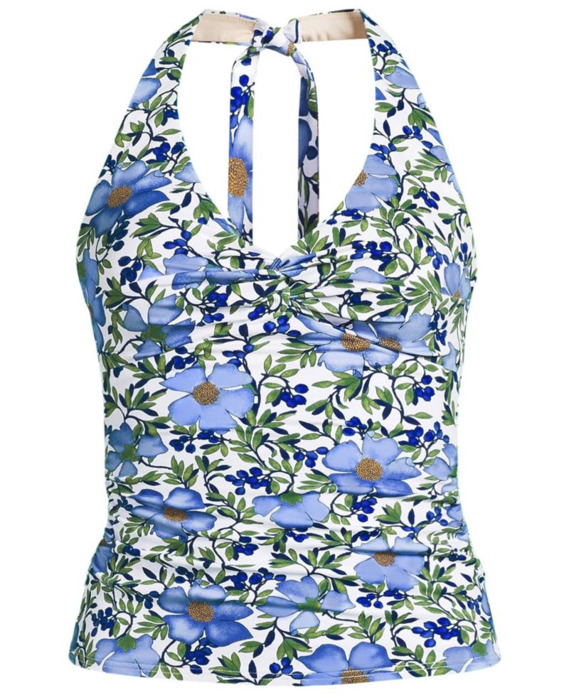 Women's Twist Halter Tankini Top
