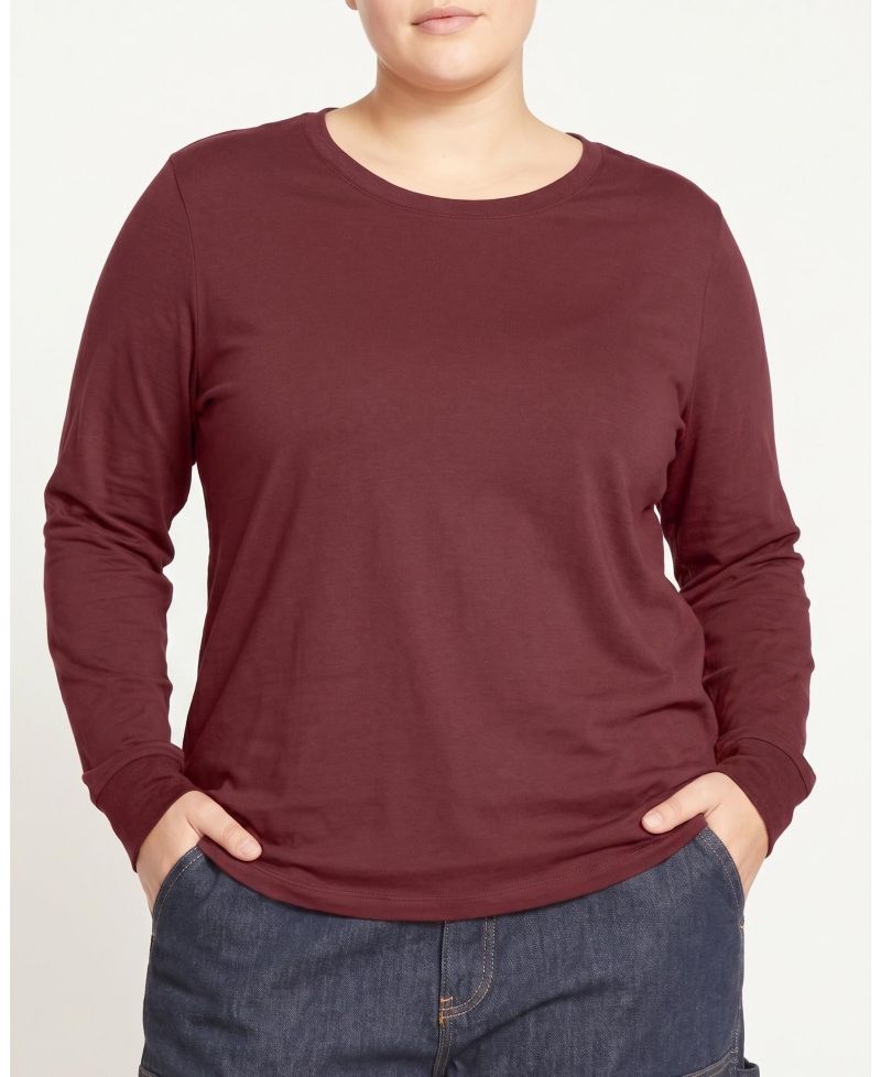 Plus Size Long Sleeve Women's Tee Rex