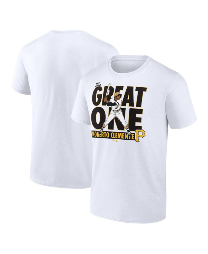 Men's Roberto Clemente White Pittsburgh Pirates Cooperstown Collection Player T-Shirt