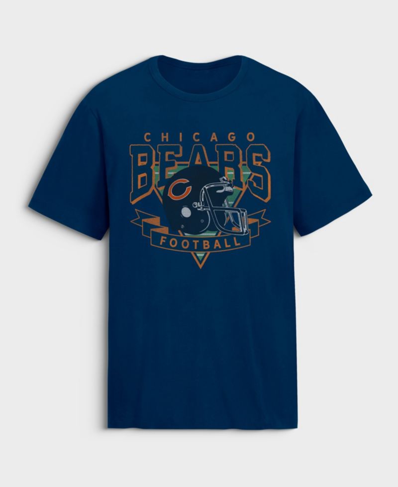 Men's Chicago Bears Old Fashion Rushing Legacy Jersey Retro Graphic T-Shirt