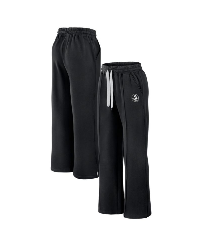 Women's Black Florida State Seminoles Prime Supersoft Fleece Flaired Sweatpants
