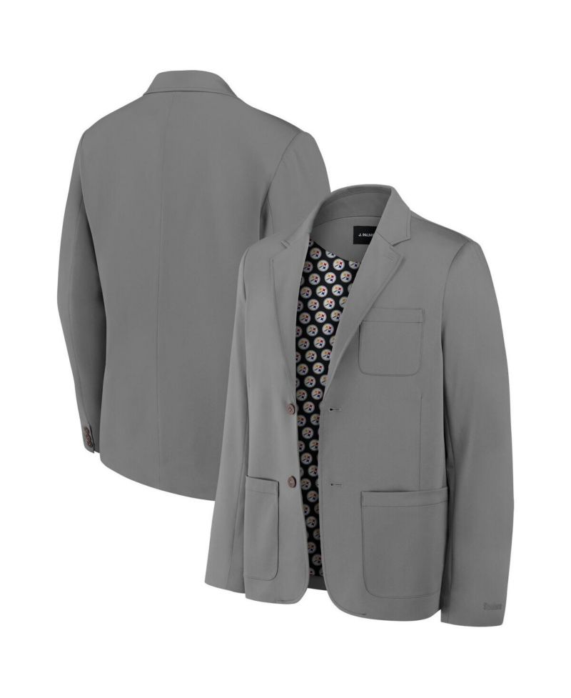 Men's Graphite Pittsburgh Steelers Man-In-Motion Blazer