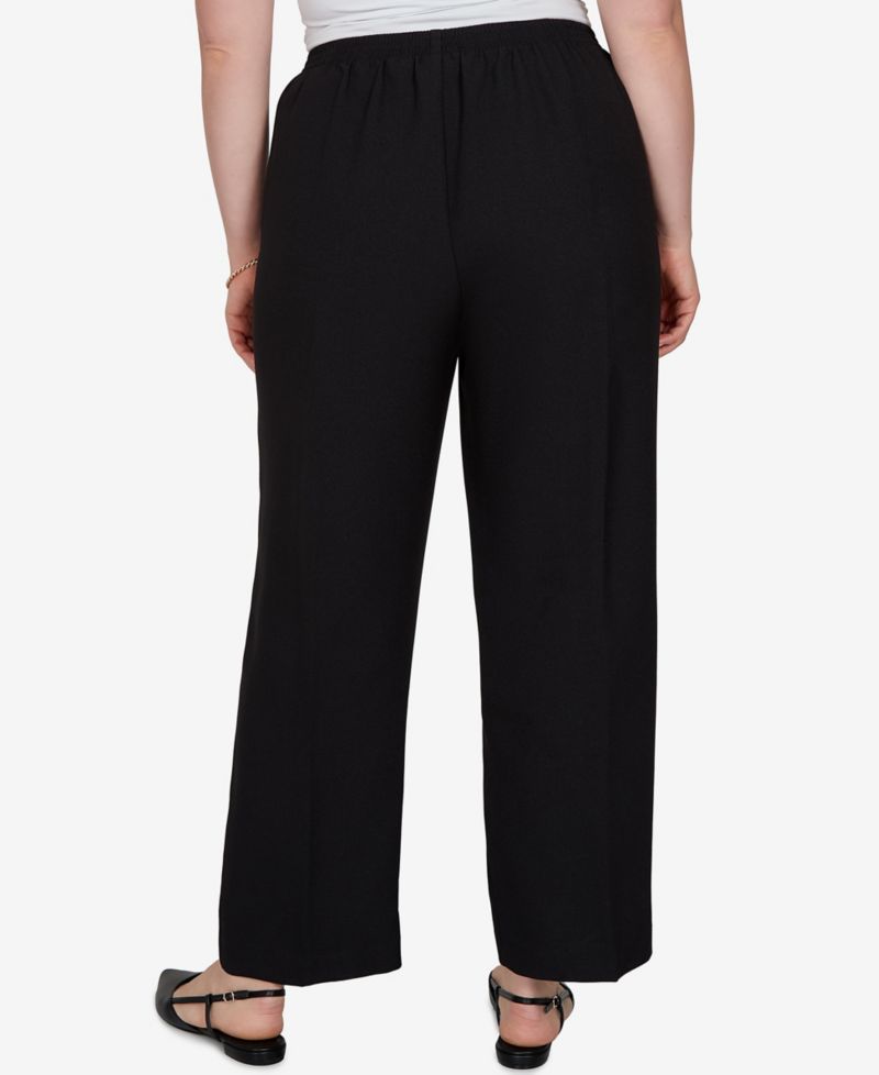 Plus Size Pull-On Straight-Leg Pants