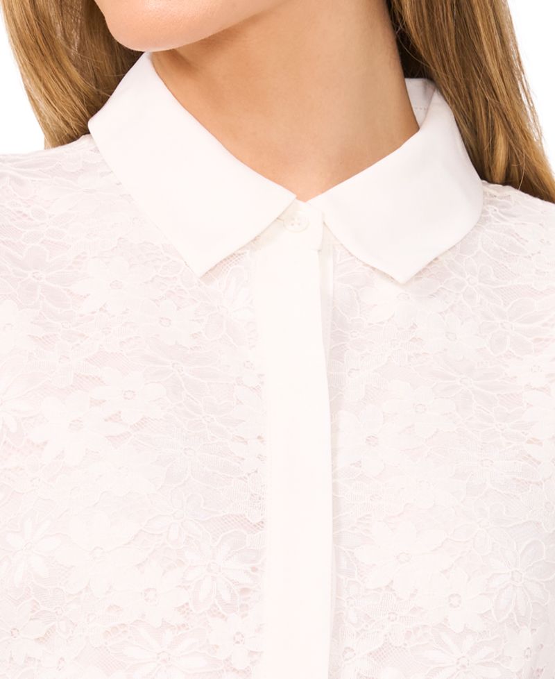 Women's Lace Short-Sleeve Shirt