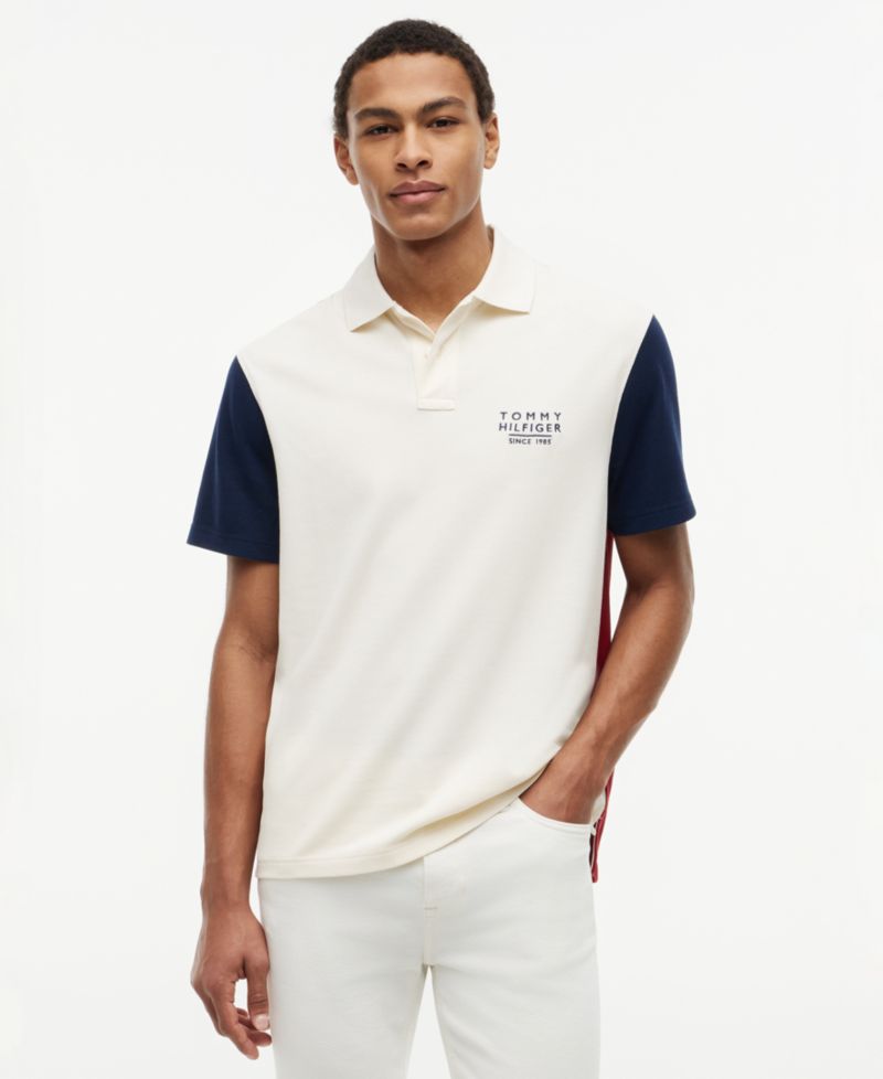 Men's Color-Block Classic-Fit Polo Shirt