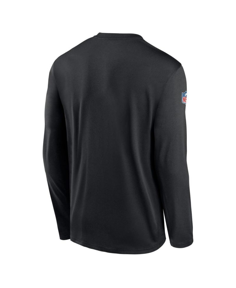 Men's Black Atlanta Falcons Legend Small Logo Performance Long Sleeve T-Shirt