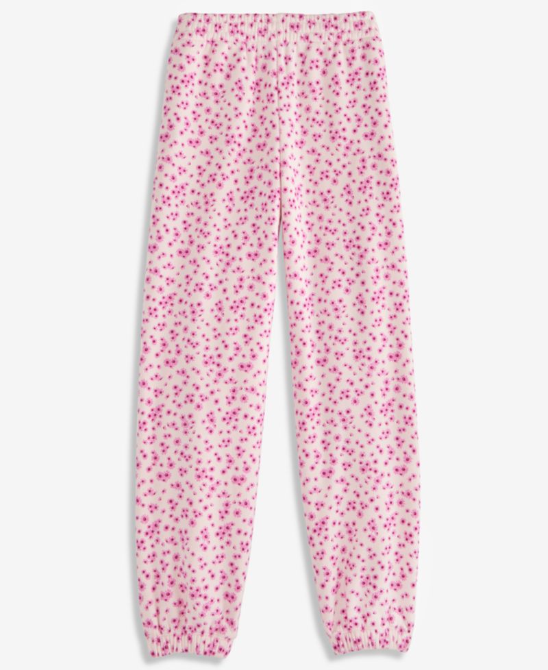 Girls' XS-XL Floral-Print Jogger Pants