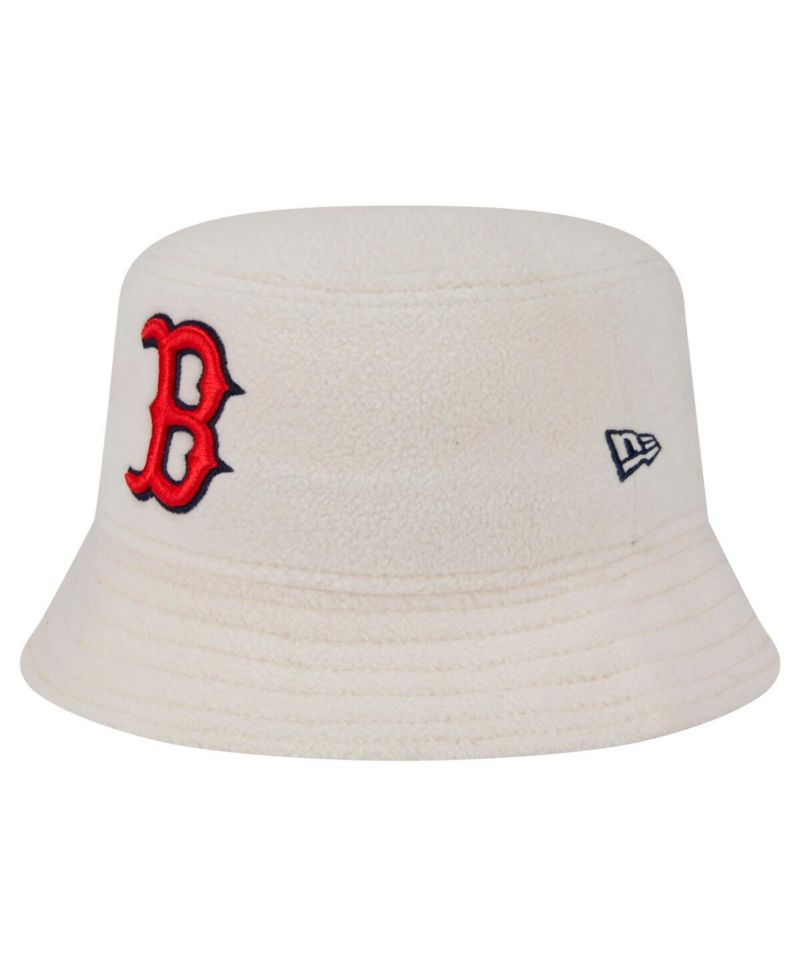 Women's White Boston Red Sox Chrome Cozy Bucket Hat