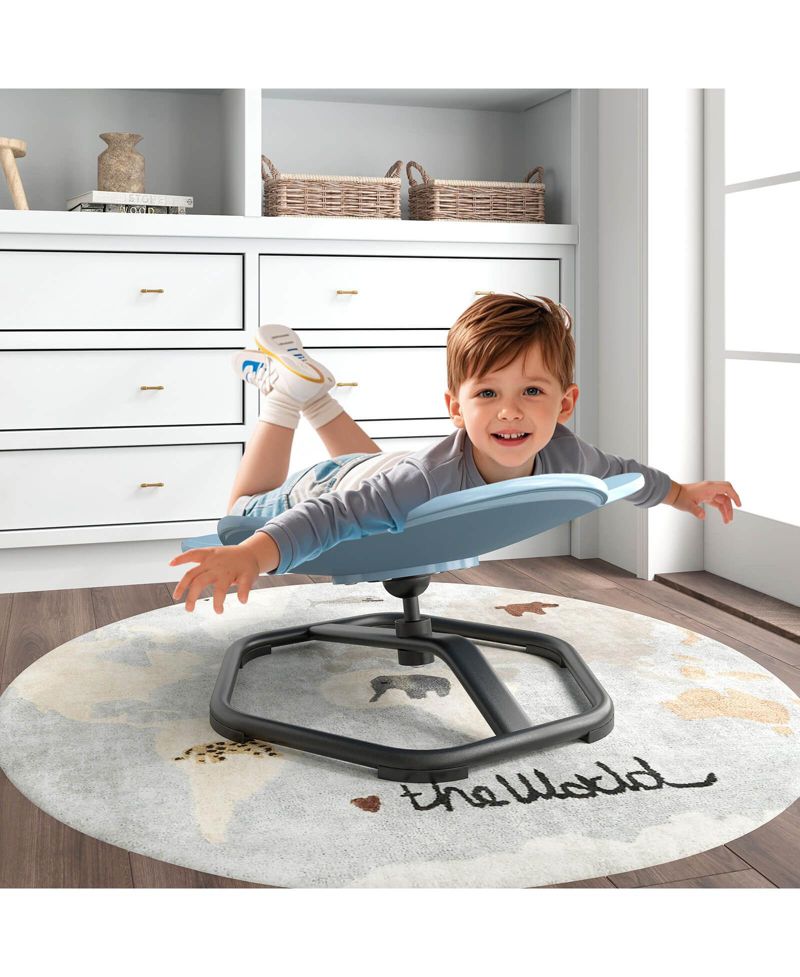 Kids Sensory Swivel Chair with Non-Slip Metal Base