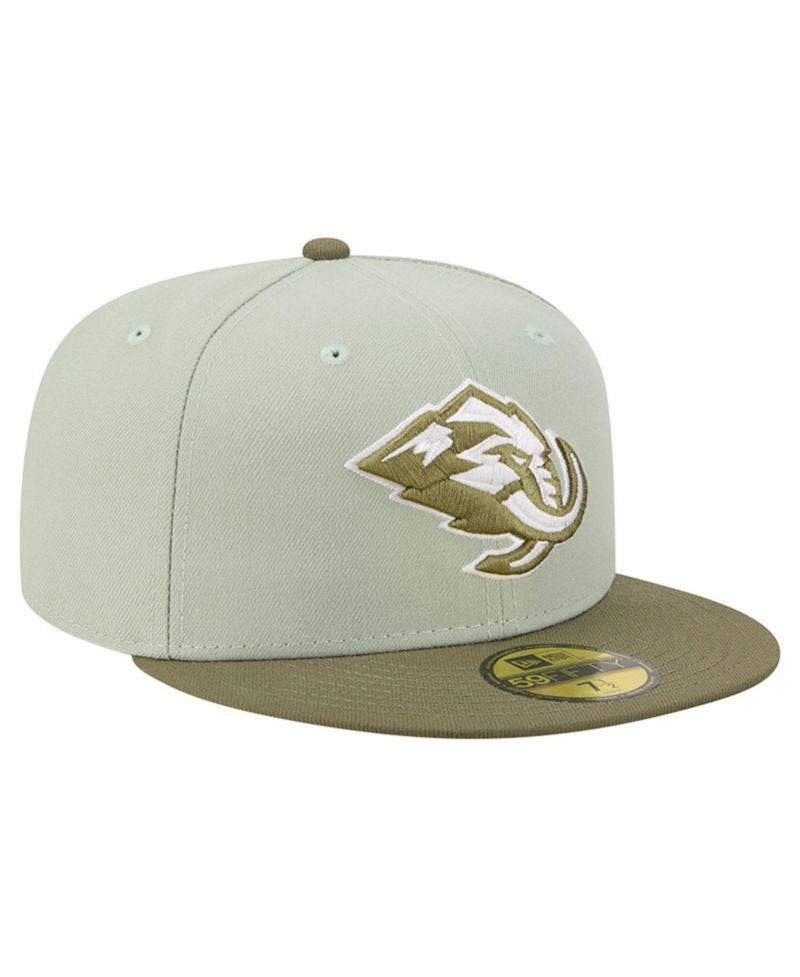 Men's Sage Green/Olive Utah Mammoth Color Pack 59FIFTY Fitted Hat
