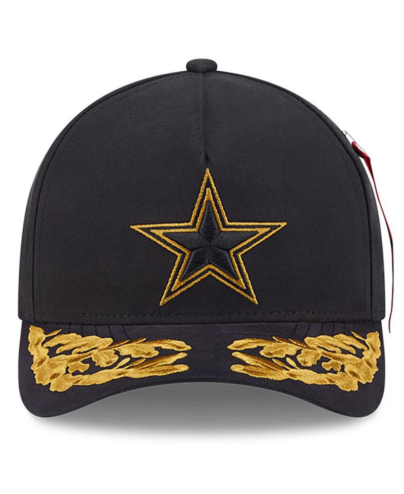 x Alpha Men's Industries Black Dallas Cowboys A-Frame 9FORTY Adjustable Hat