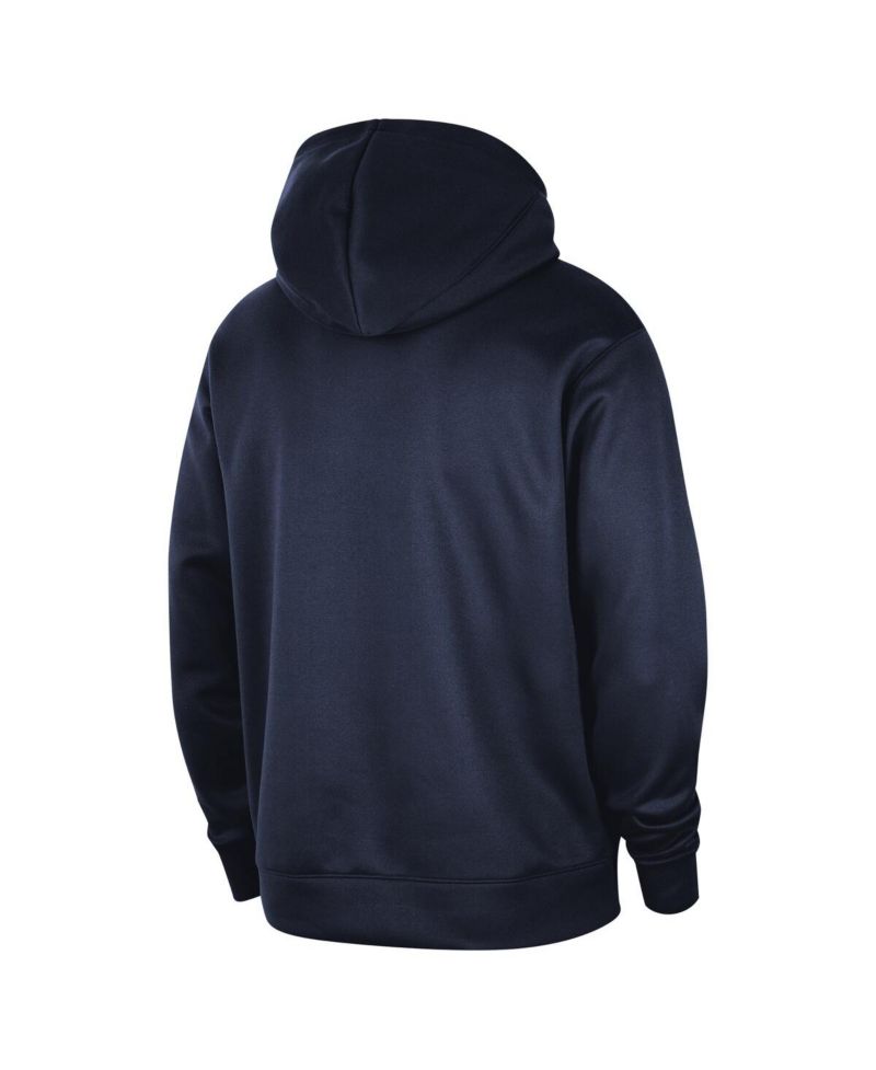 Men's Navy Washington Wizards 2024/25 Spotlight On-Court Practice Performance Pullover Hoodie