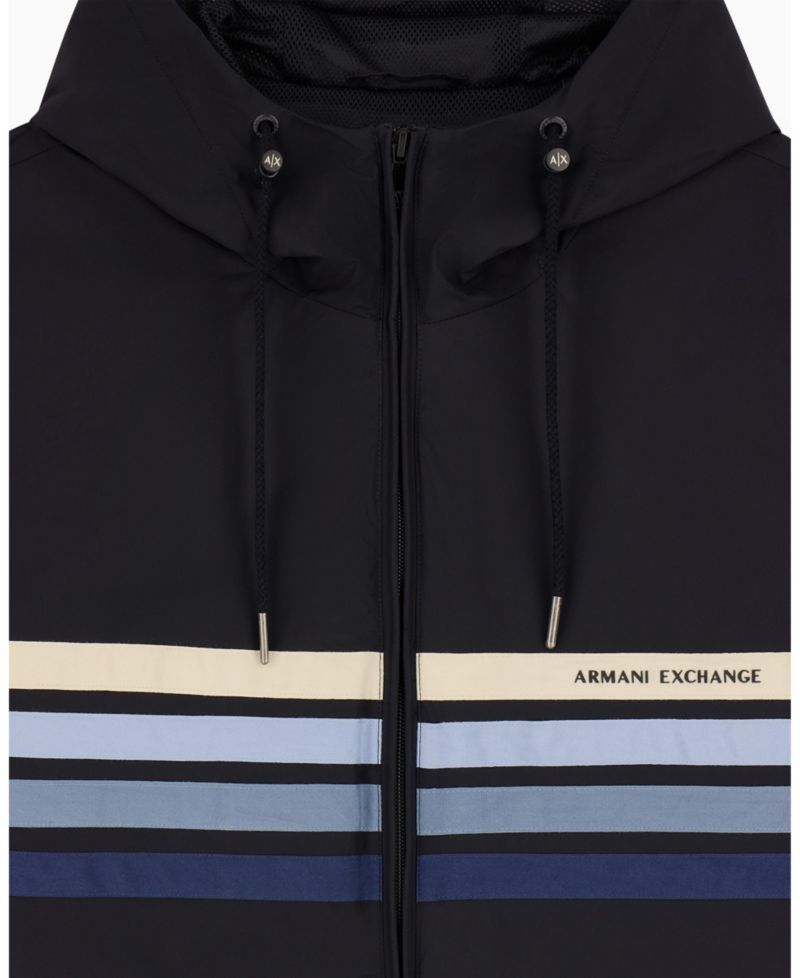 Men's Stretch Nylon 4 Stripes Windbreaker
