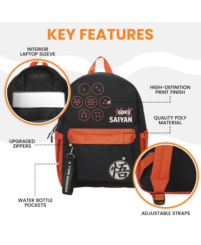 Dragon Ball Line Art 16.5" Adult Backpack