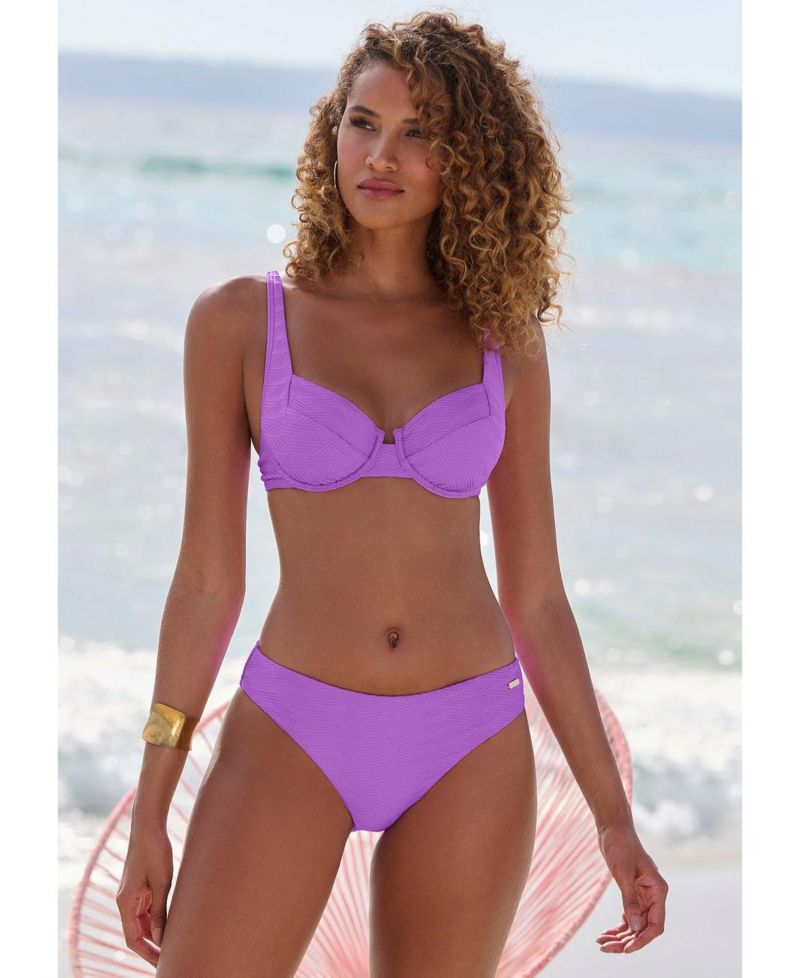 Women's Textured Bikini Everyday Comfort Swim Bottom