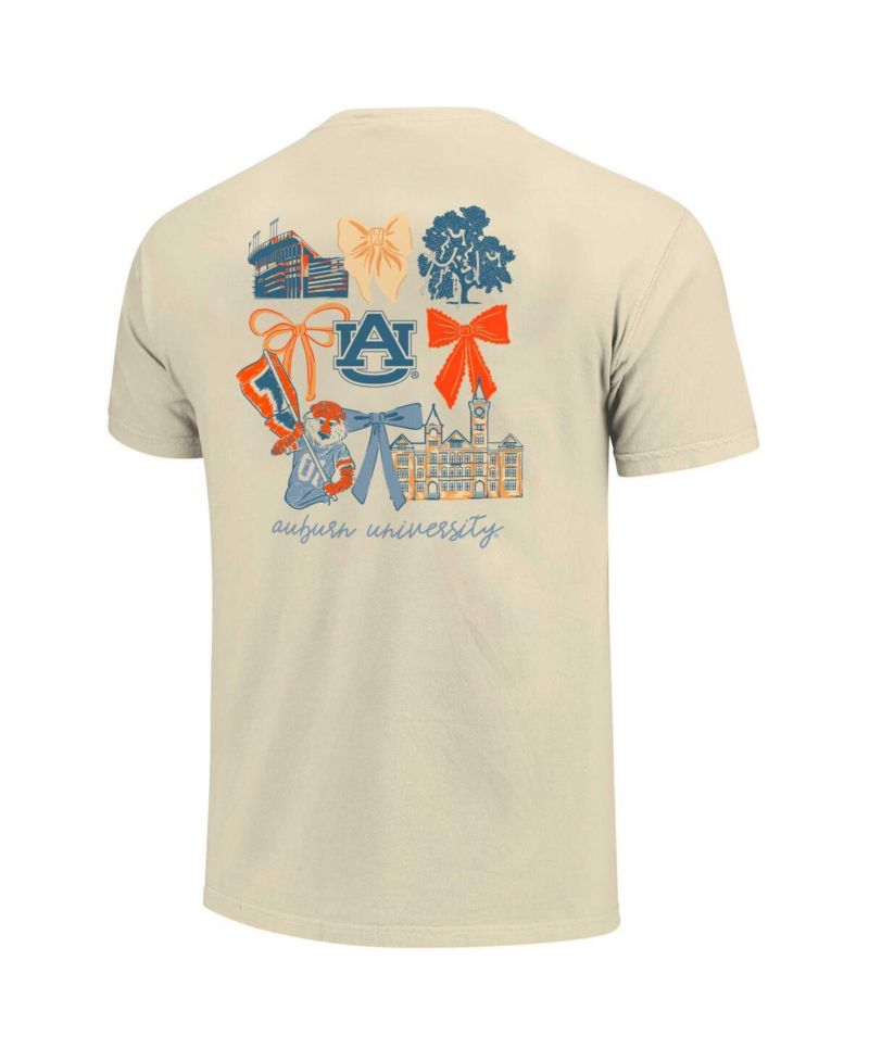 Women's Natural Auburn Tigers Coquette T-Shirt