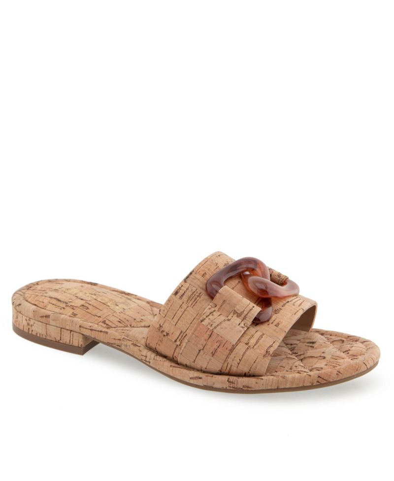 Women's Big Charm Slide Open Toe Sandals