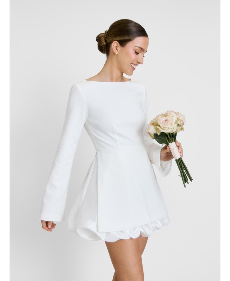Women's Isla Split Sleeve Bubble Hem Mini Dress