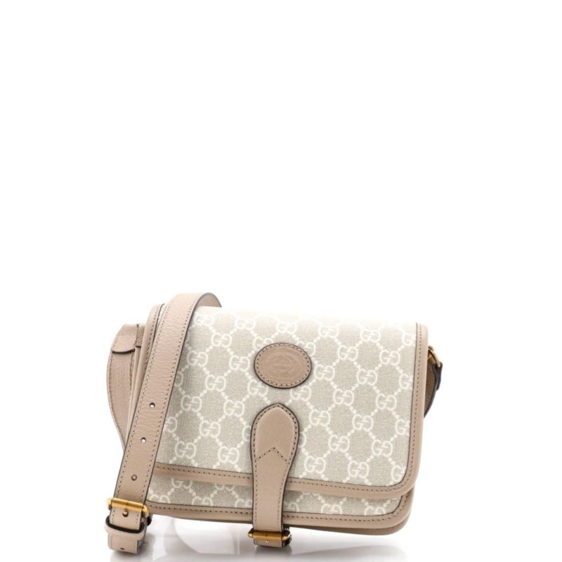 Mini Interlocking G Patch Messenger Bag GG Coated Canvas