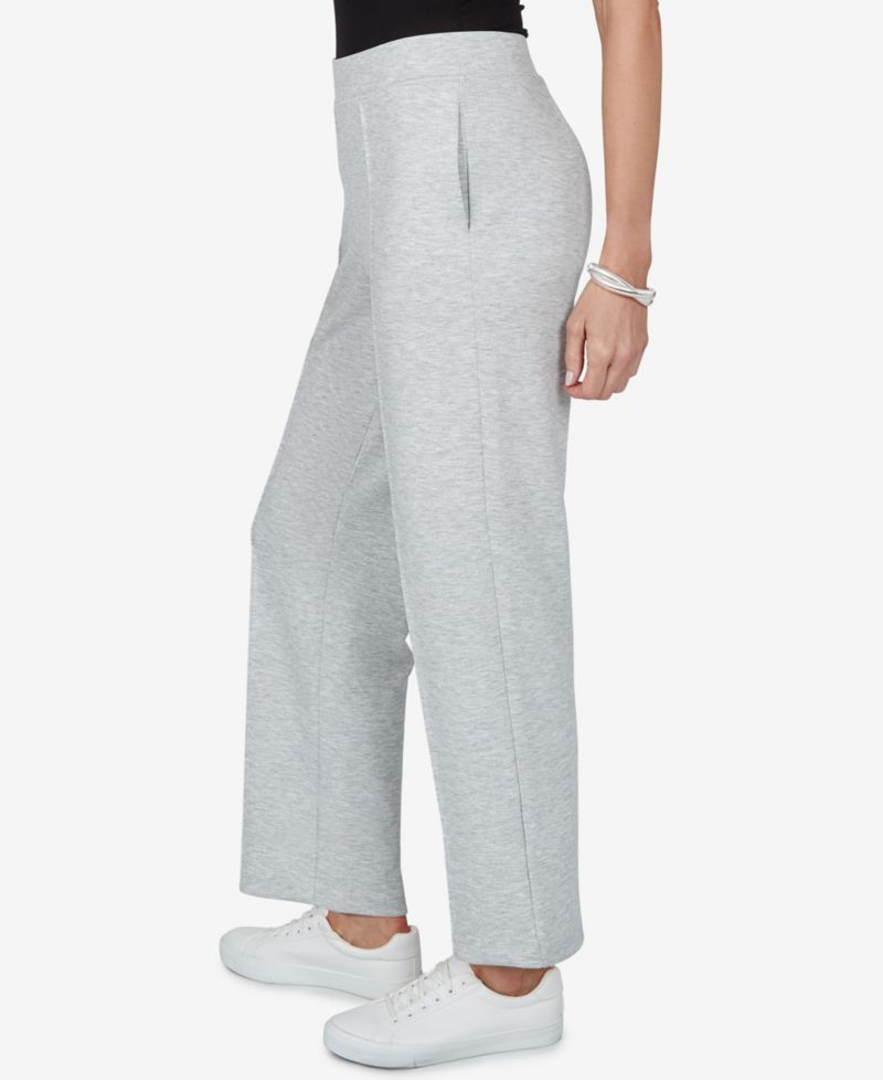 Petite Straight-Leg Pull-On Elastic-Waist Pants