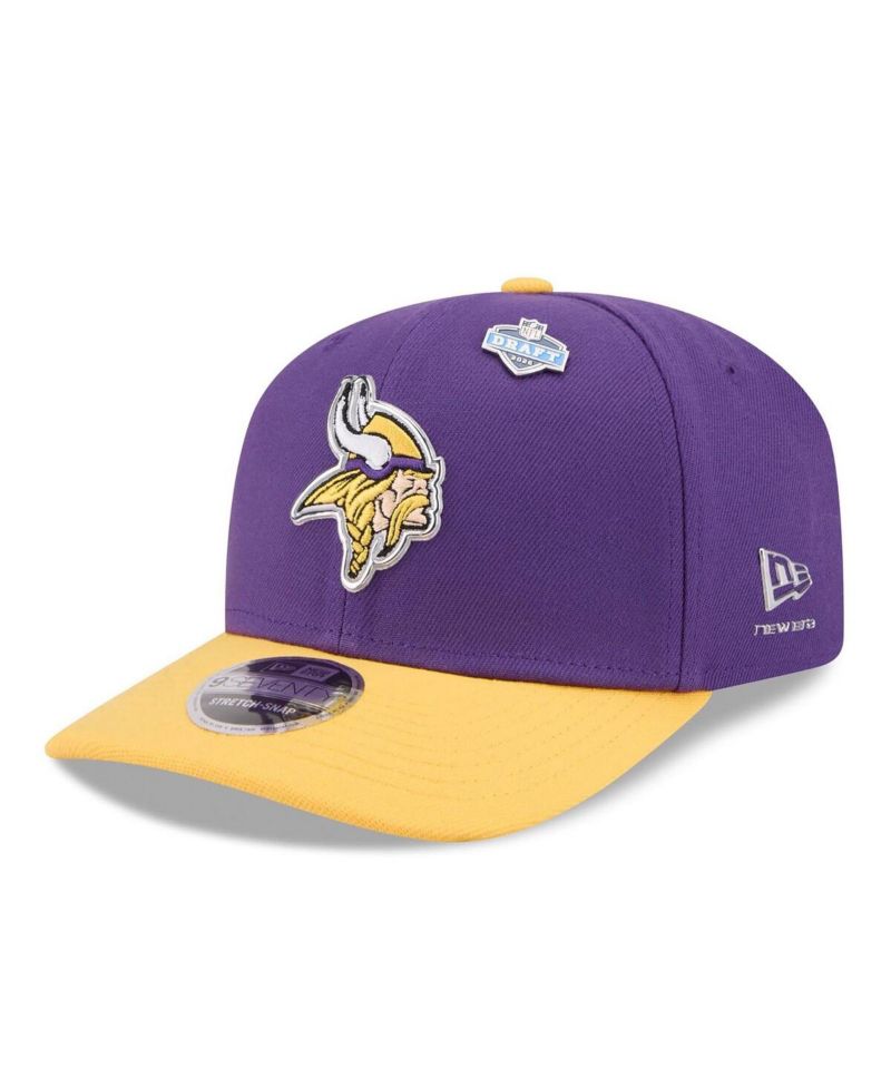 Men's Purple/Gold Minnesota Vikings 2026 NFL Draft 9SEVENTY Adjustable Hat