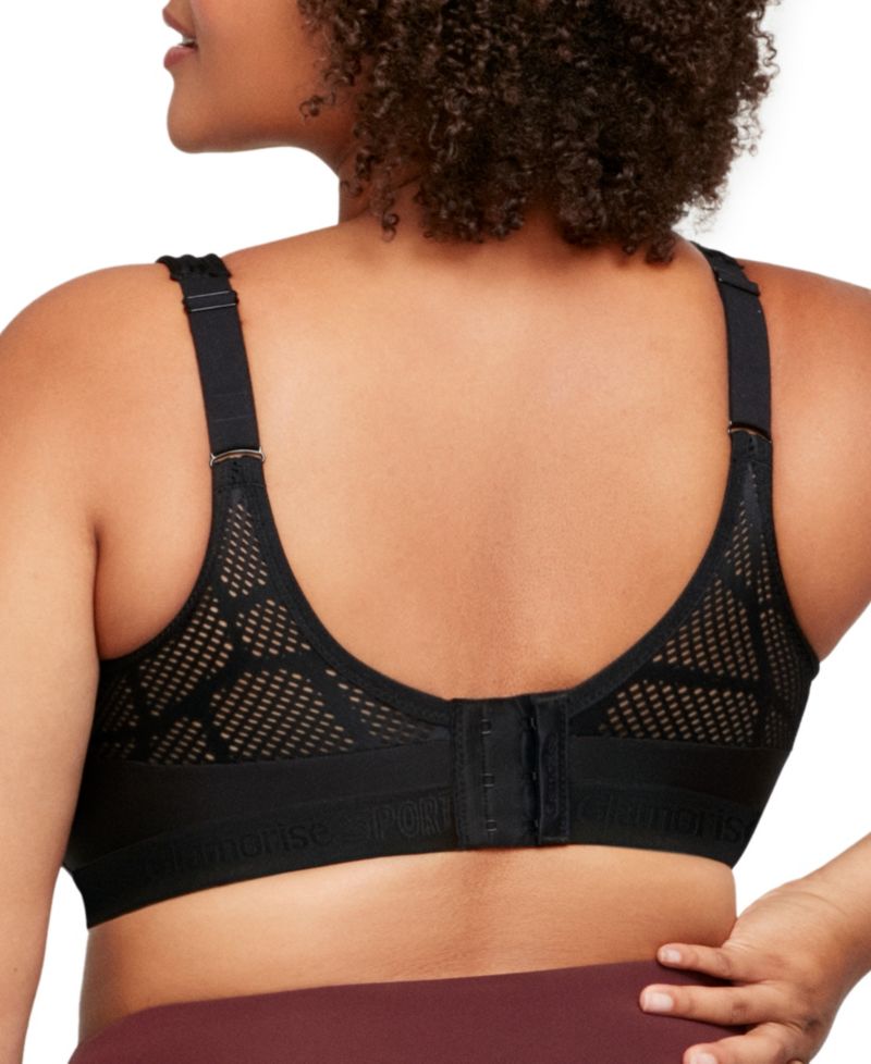 Full Figure Plus Size No-Sweat Mesh Sports Wirefree Bra 1068