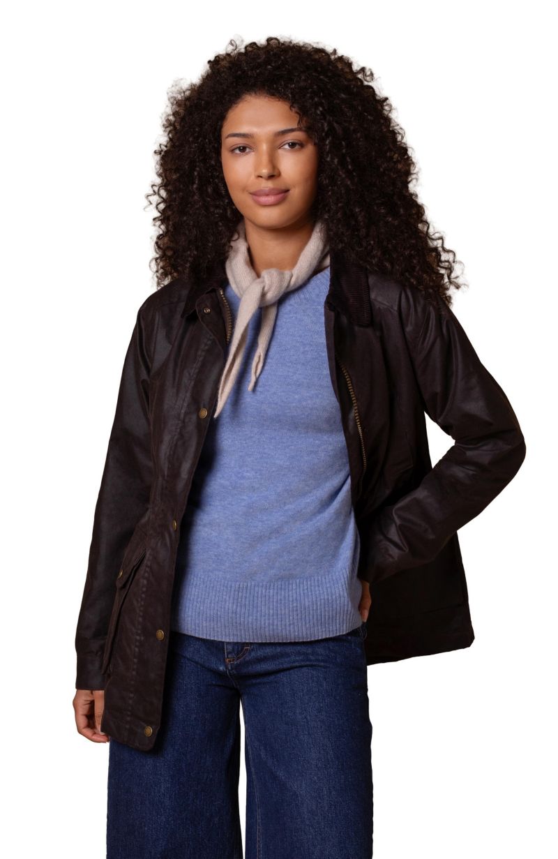 Women's Celtic and Co. British Waxed Cotton Zip Thru Jacket