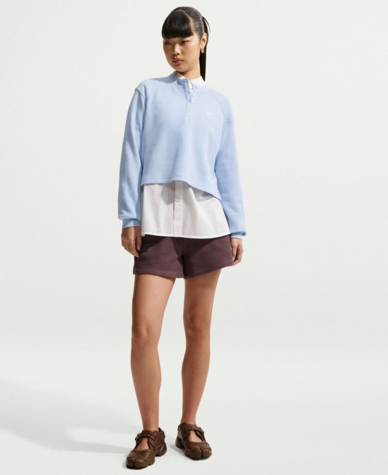 Plus Sportswear Chill Waffle Loose Mid-Rise Shorts