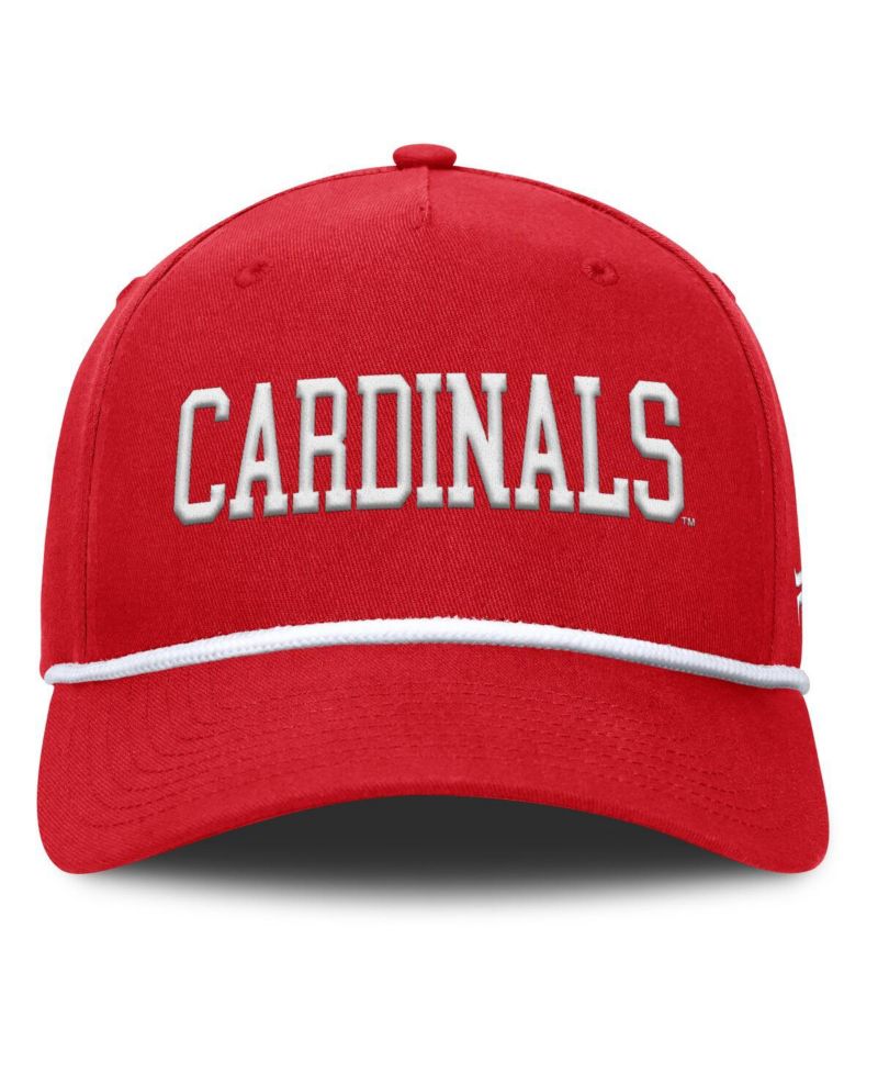 Men's Red Louisville Cardinals Foul Ball Rope Adjustable Hat