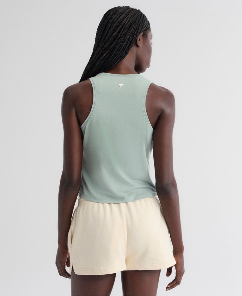 Women's Sage Green Boston Red Sox Clutch Tank Top
