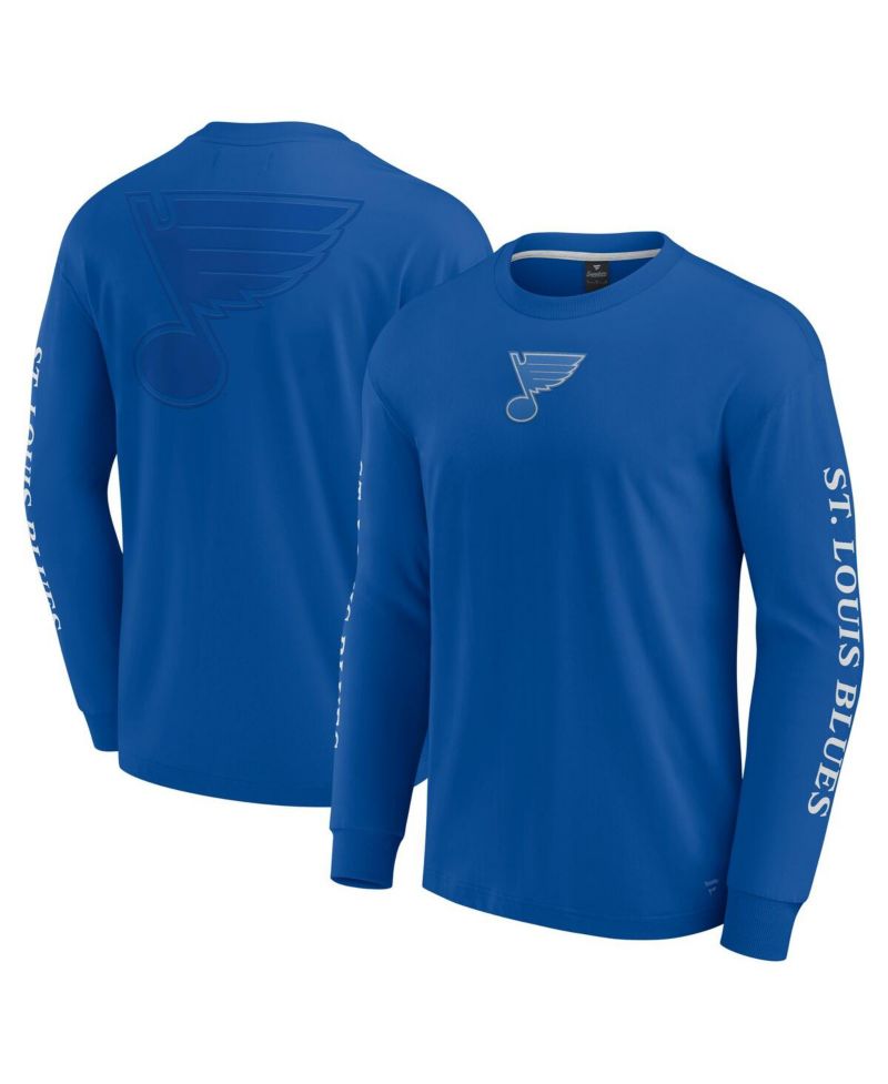 Men's Blue St. Louis Blues Elements Strive Long Sleeve T-Shirt
