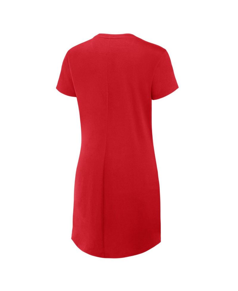 Women's Red Kansas City Chiefs Level Up Relaxed Fit Drape Dress