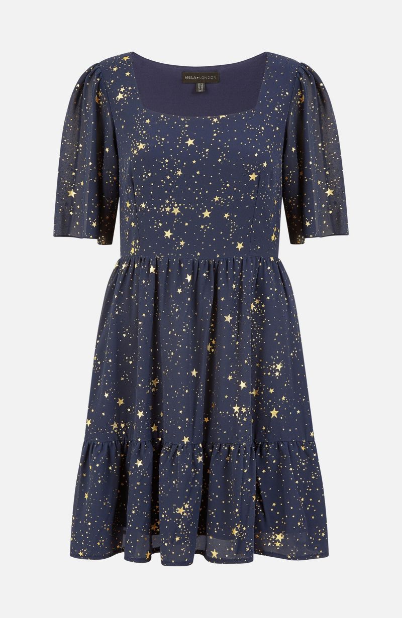 Women's Star Print Skater Dress