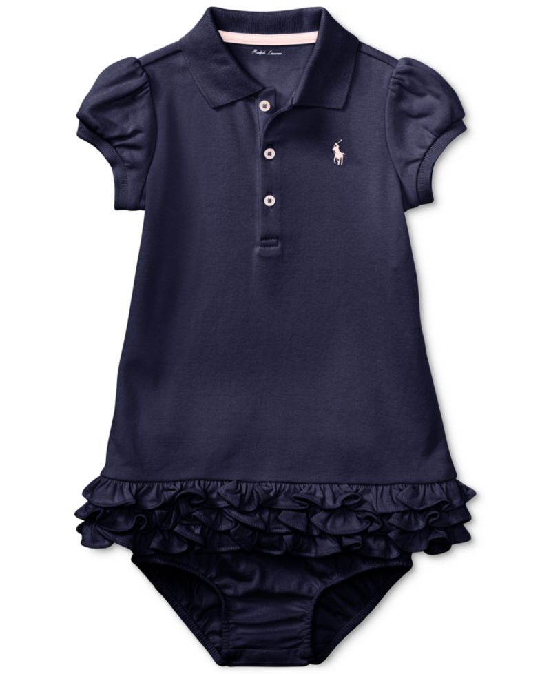 Baby Girls Ruffled Trim Cupcake Dress