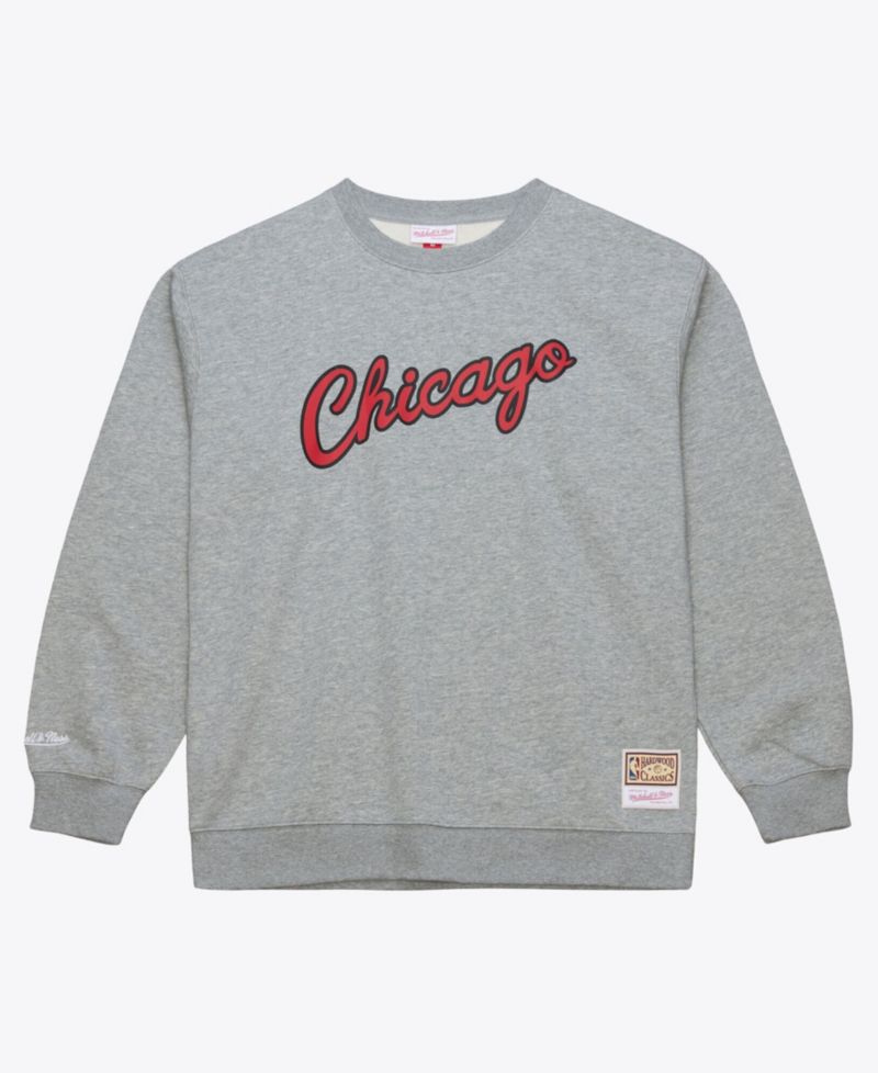Men's Heather Gray Chicago Bulls Walk-Off Fleece Sweatshirt