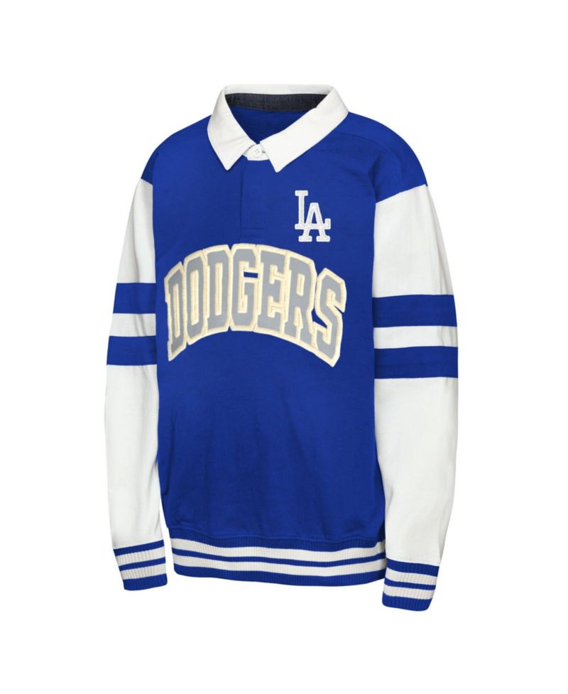 Big Boys and Girls Royal Los Angeles Dodgers Big League Fielder MVP Fashion Sweatshirt