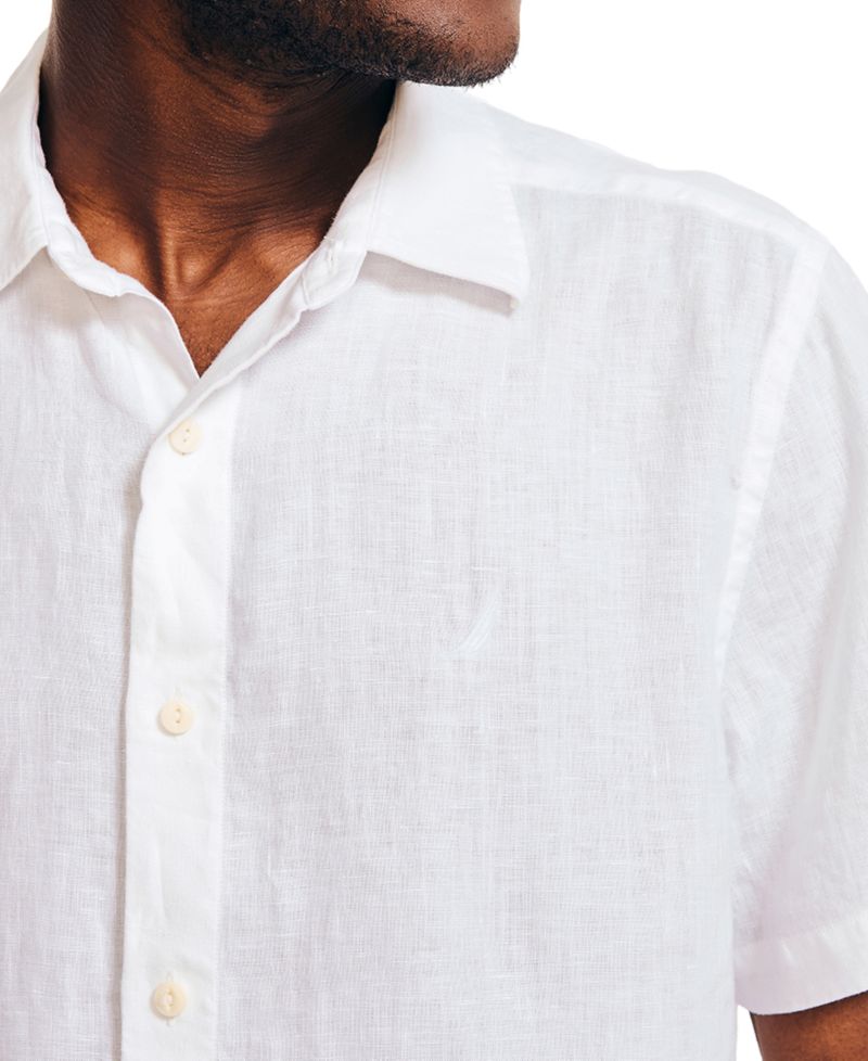 Men's Short-Sleeve Linen Shirt
