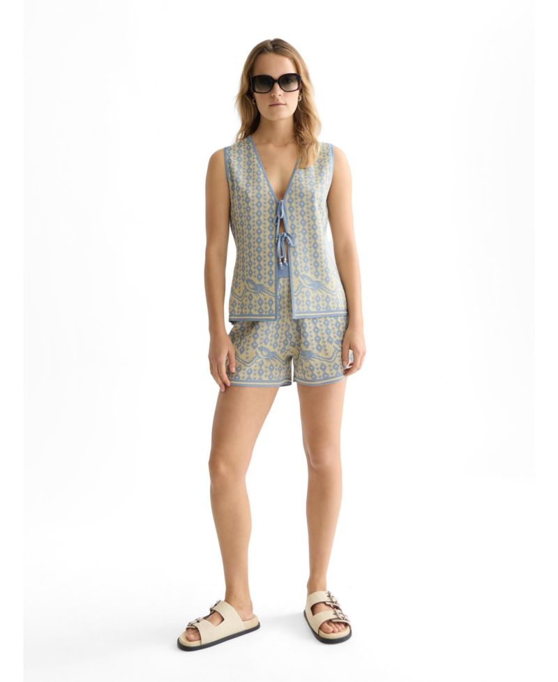 Women's Scotch and Soda Jacquard Knitted Vest