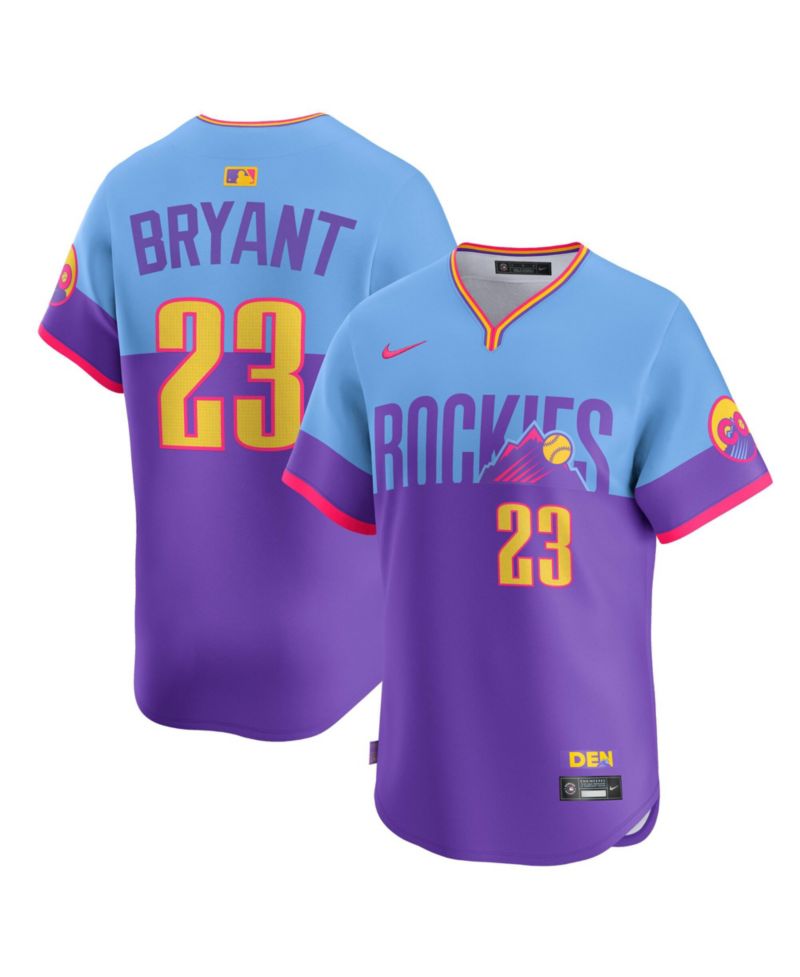 Men's Kris Bryant Purple Colorado Rockies 2025 City Connect Limited Player Jersey