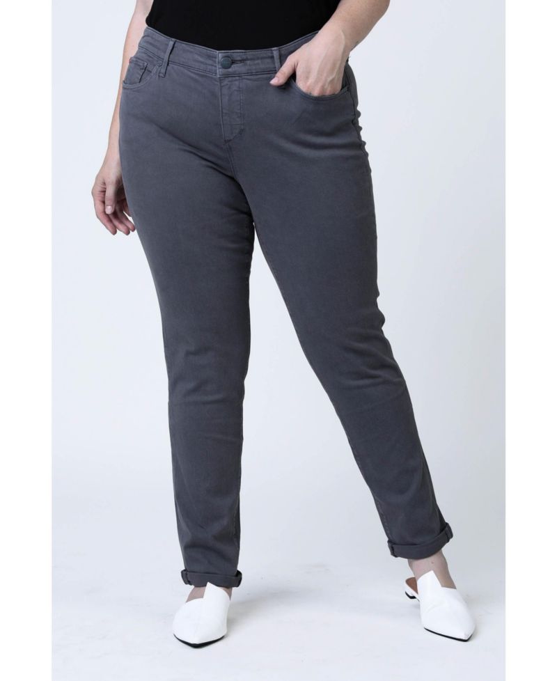 Plus Size Color Boyfriend Pants