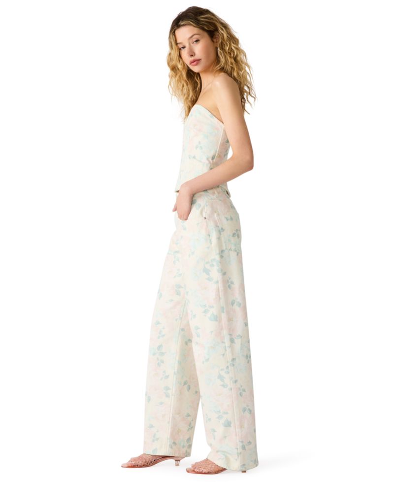 Women's Floral Printed Straight-Fit Jeans