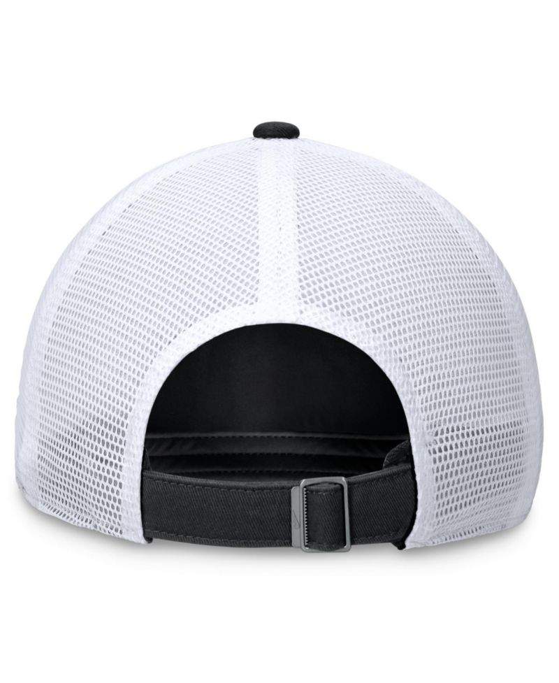 Men's Black Colorado Rockies Wordmark Adjustable Trucker Hat