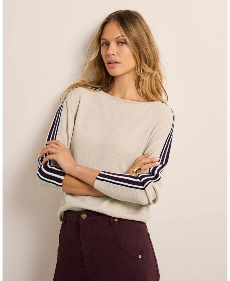 Women's Cotton-Blend Batwing Sweater