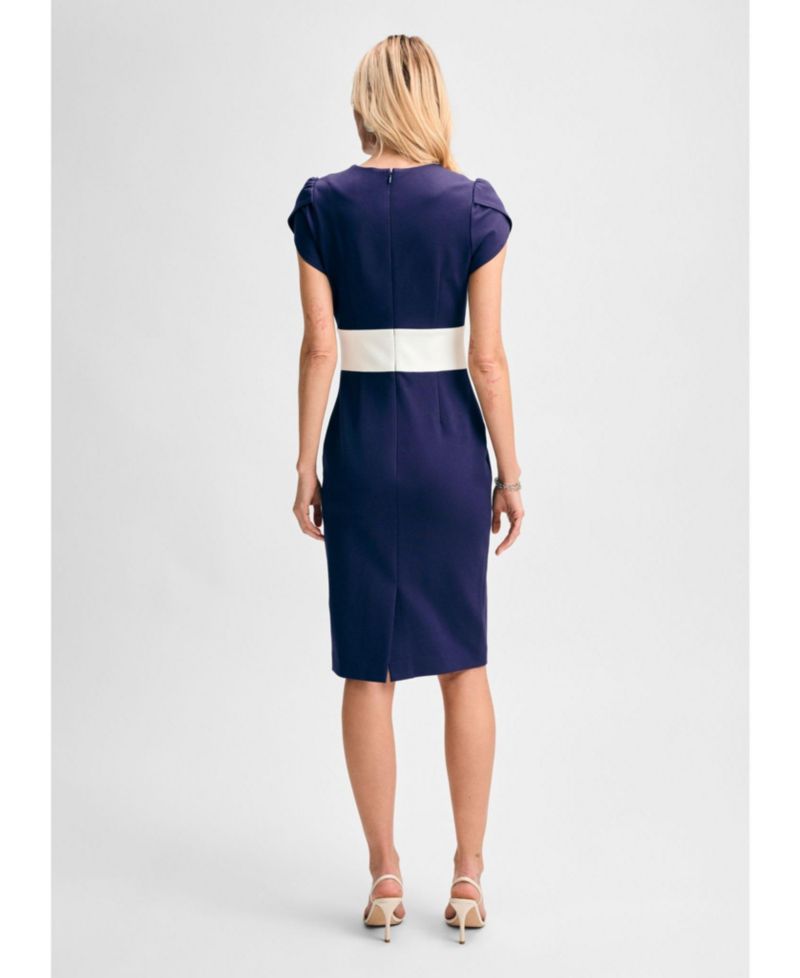 Women's 's Ponte Tulip Sleeve Dress