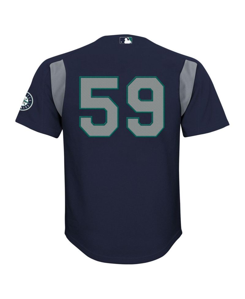 Big Boys and Girls Felix Hernandez Navy Seattle Mariners Mesh Batting Practice Jersey