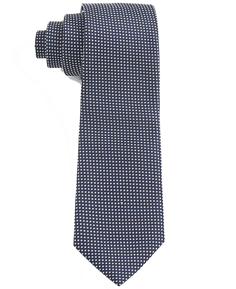 Men's Classic Pin Grid Pattern Tie