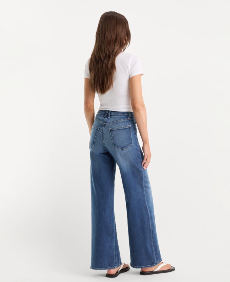 Women's Soft Tech Good Waist Palazzo Ankle Jeans