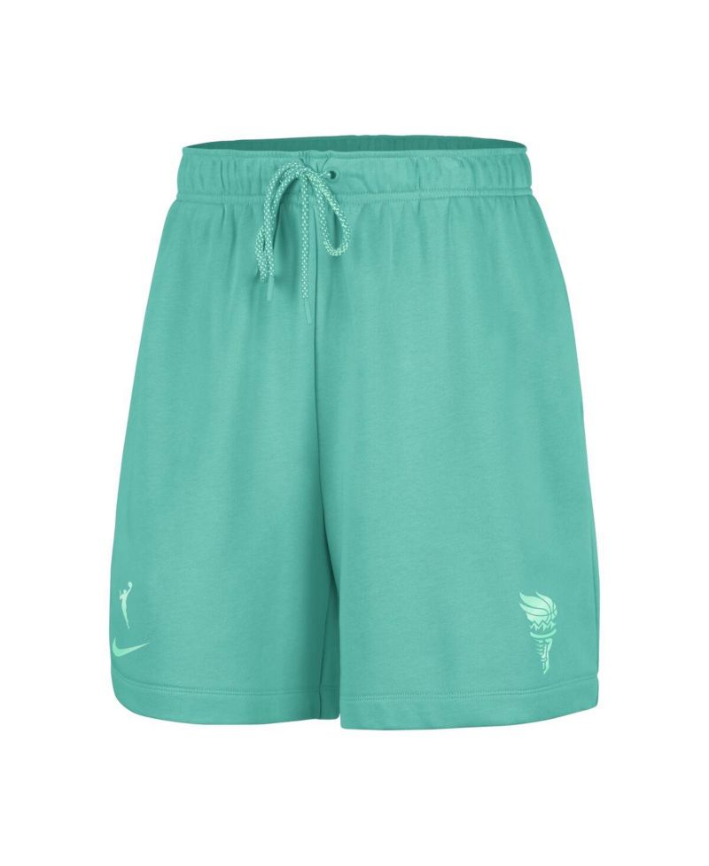 Women's Mint New York Liberty 6" Fleece Performance Shorts