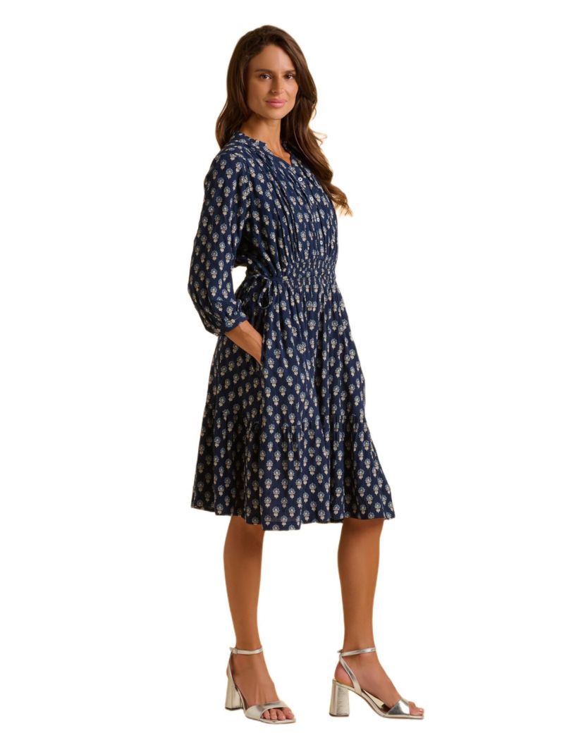Women's Alpine 3/4 Sleeve Drawstring Waist Dress